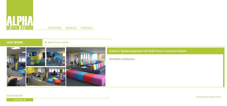 Design agency for architects website