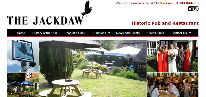 Restaurant web design in Kent